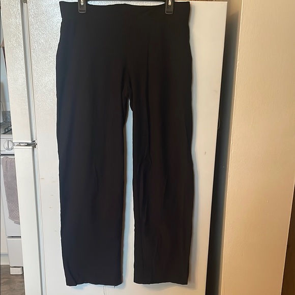 Eileen Fisher Black Dress Pants Elastic Waistband Small - Picture 1 of 5